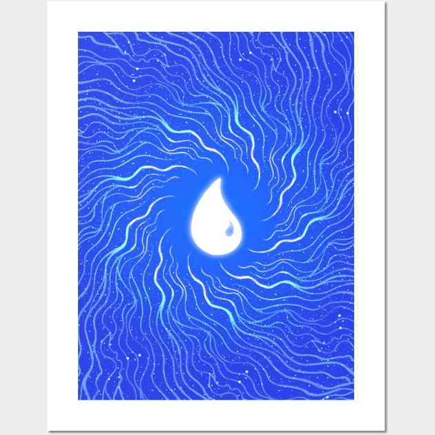 Minimalist Mana Water Wall Art by njonestees